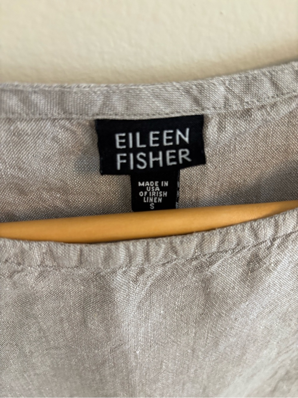 Eileen Fisher natural Irish Linen Sleeveless Boxy top - Picture 2 of 6